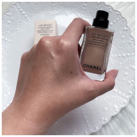 chanel les beiges sheer healthy glow highlighting fluid review|chanel healthy glow rosy beige.